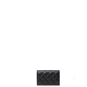 CHANEL 2.55 REISSUE FLAP CARD HOLDER BLACK CALFSKIN GHW