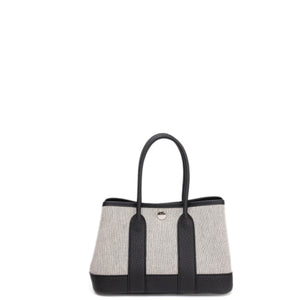 HERMES NEO GARDEN PARTY 23 CANVAS / NEGONDA ECRU-NOIR / NOIR SHW STAMP K