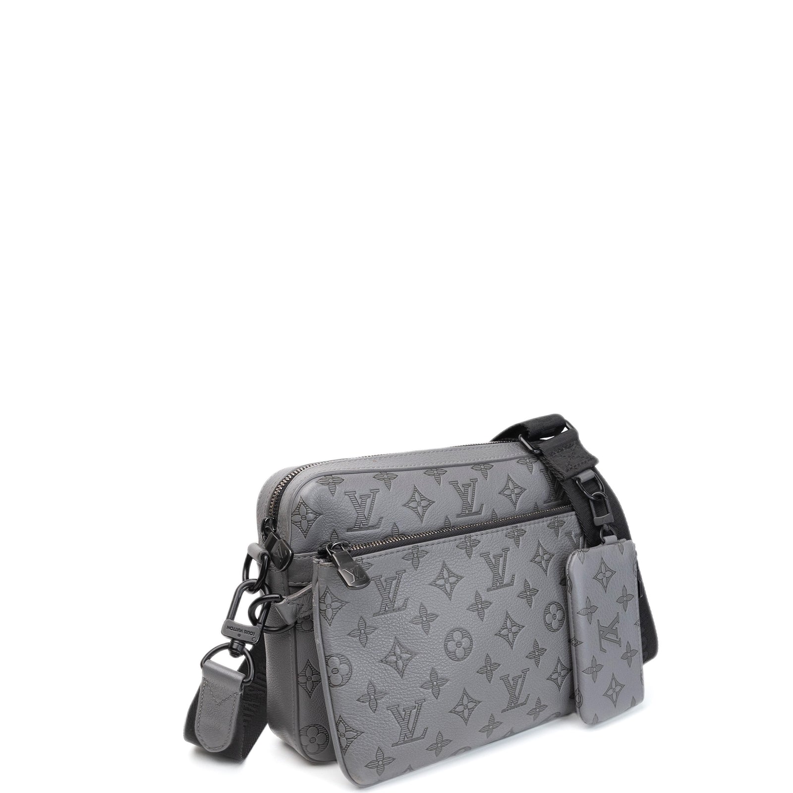LOUIS VUITTON TRIO MESSENGER BAG MONOGRAM SHADOW LEATHER SHW