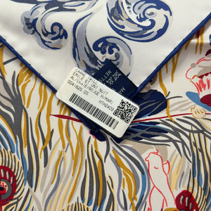 HERMES EMILE ET UNE NUIT SILK SCARF 90CM