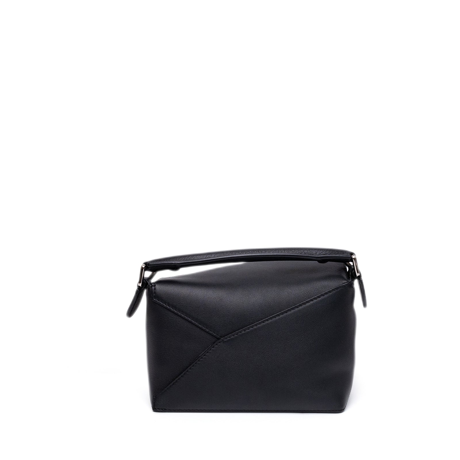 LOEWE MINI PUZZLE BLACK CALFSKIN LEATHER SHW