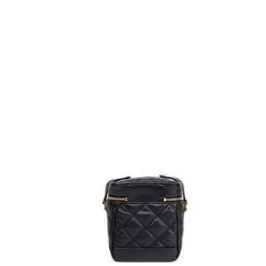 SAINT LAURENT 80'S VANITY BAG BLACK CALFSKIN GHW