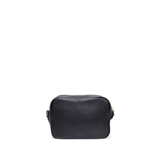 GUCCI SOHO DISCO CAMERA BAG CALFSKIN LEATHER BLACK LGHW