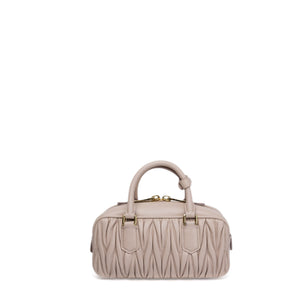 MIUMIU ARCADIE MATELASSE NAPPA LEATHER BAG POWDER PINK GHW