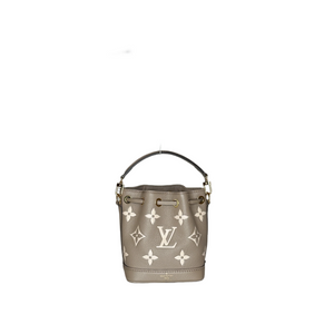 LOUIS VUITTON NANO NOE BICOLOUR MONOGRAM EMPREINTE LEATHER