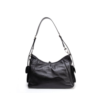 LOUIS VUITTON CARRYALL CARGO VIBE PM BLACK LAMBSKIN LEATHER SHW