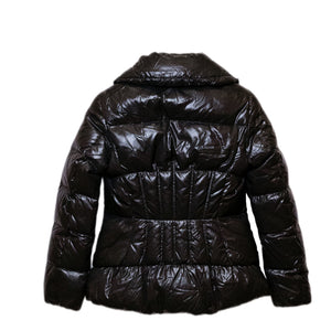 MONCLER JOUX QUILTED NYLON JACKET BLACK SIZE 2