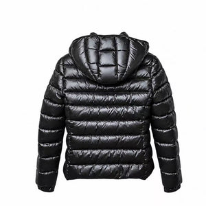 MONCLER BLACK BADY HOODED SHORT DOWN JACKET SIZE 2
