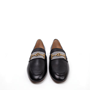 TOD'S BLACK LEATHER LOAFERS SIZE 37