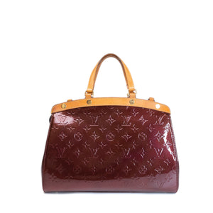 LOUIS VUITTON VERNIS BREA MM BAG MONOGRAM PATENT AMARANTE GHW