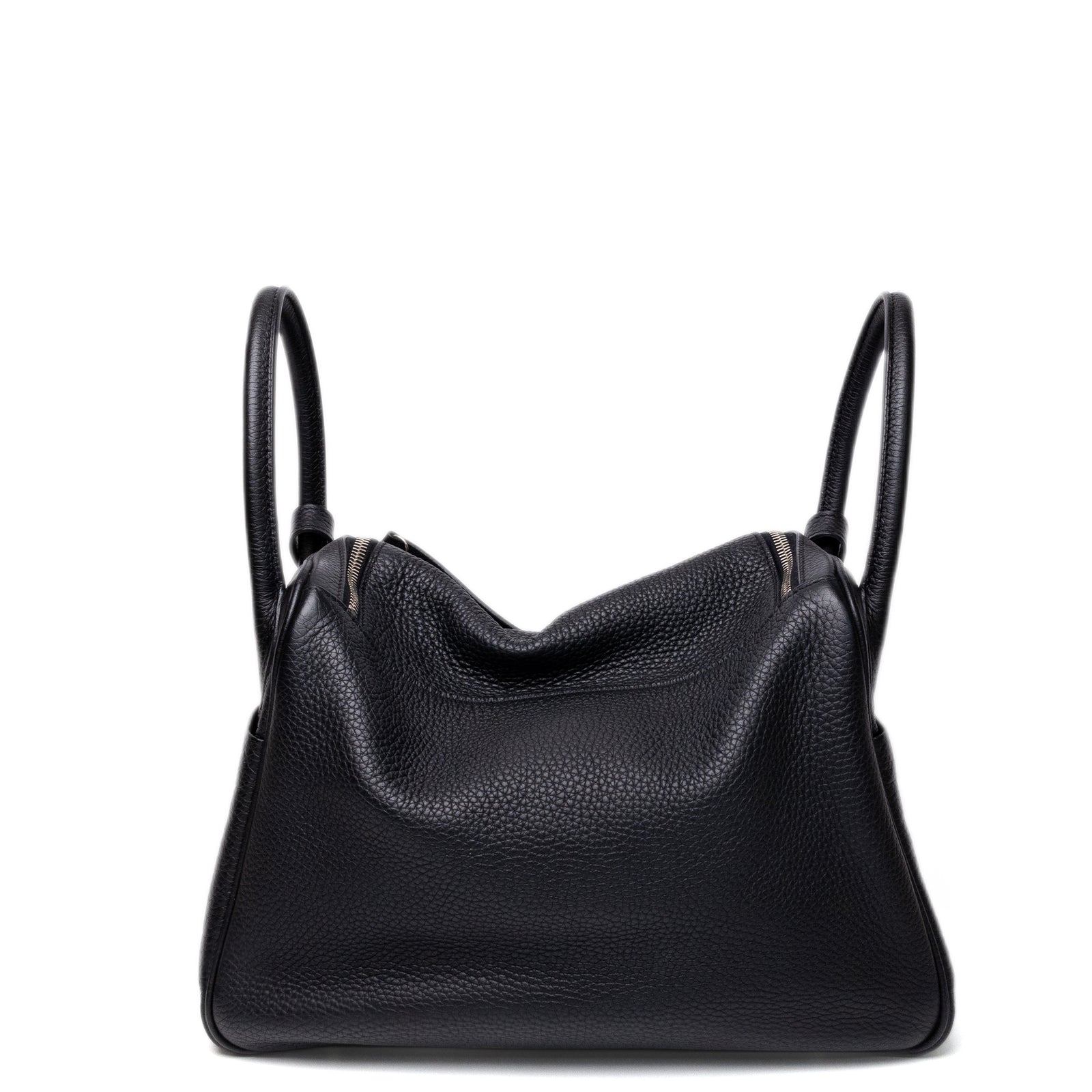 HERMES LINDY 30 CLEMENCE LEATHER SHW STAMP SQUARE Q