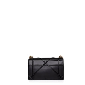 CHRISTIAN DIOR MEDIUM DIORAMA STUDDED BLACK CALFSKIN GHW