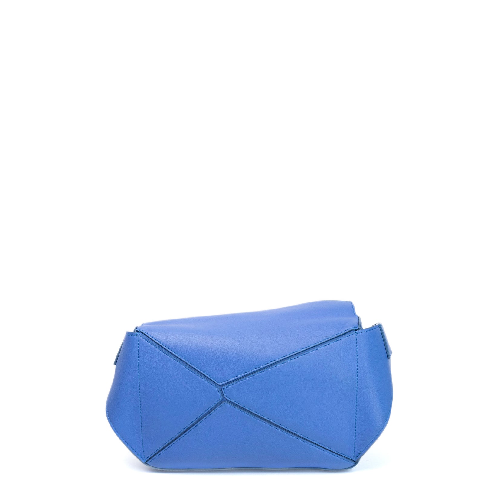 LOEWE MINI PUZZLE BUM BAG BLUE CALFSKIN SHW