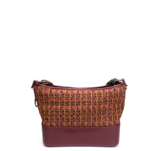 CHANEL LARGE GABRIELLE HOBO BAG TWEED / CALFSKIN RED / MULTICOLOUR HARDWARE