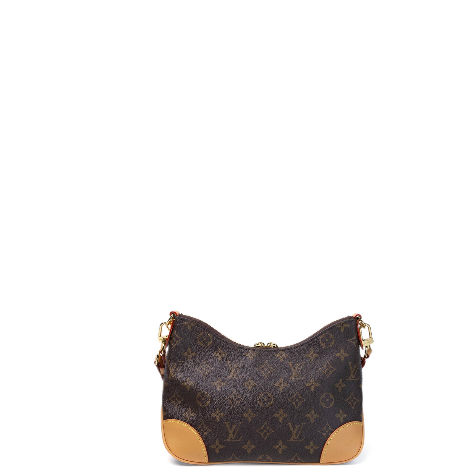 LOUIS VUITTON BOULOGNE PM MONOGRAM CANVAS/ LEATHER NATURAL GHW (MICROCHIP)