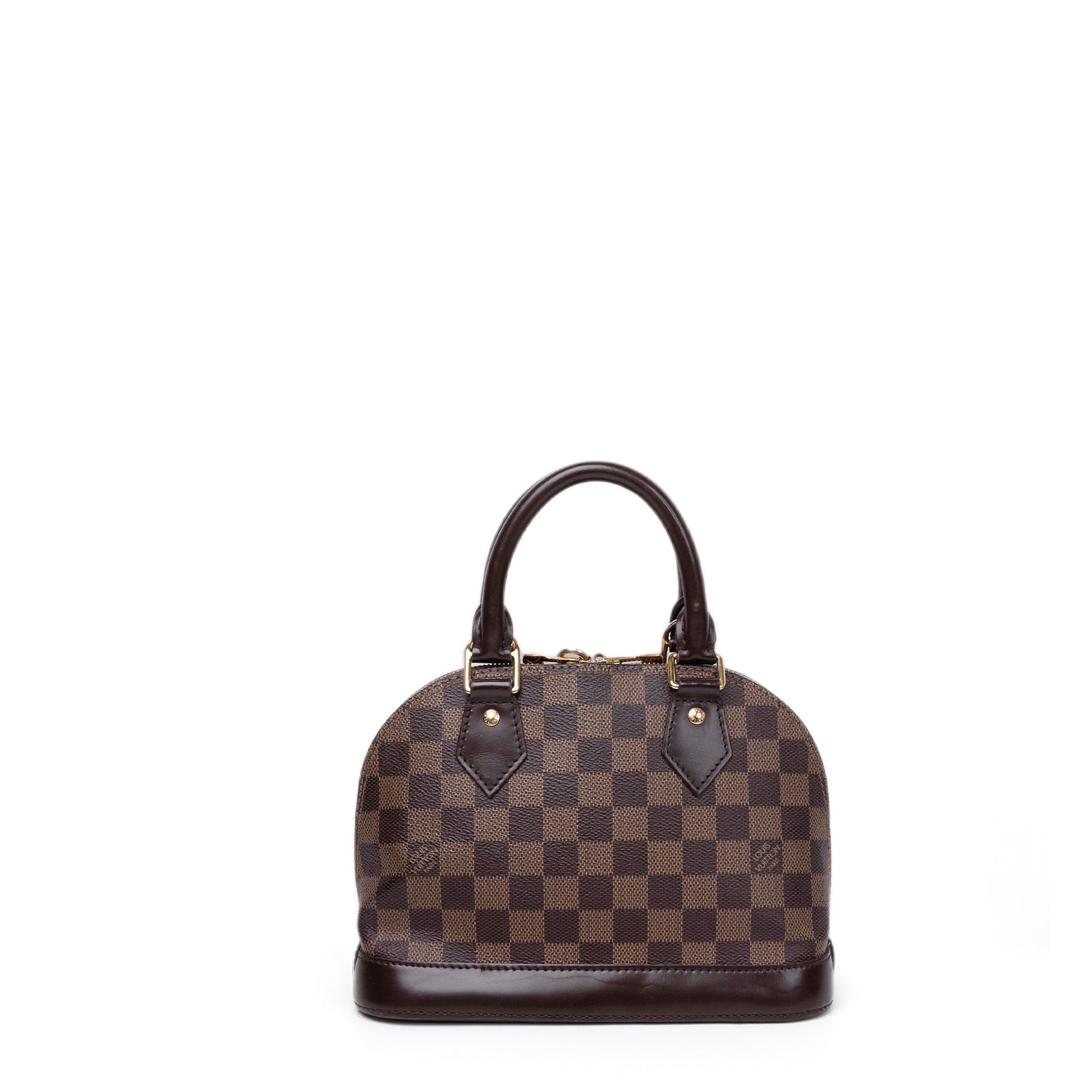 LOUIS VUITTON ALMA BB DAMIER EBENE CANVAS GHW