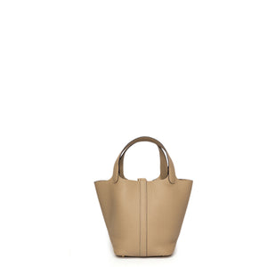 HERMES PICOTIN 18 LOCK BAG CLEMENCE TRENCH GHW STAMP K