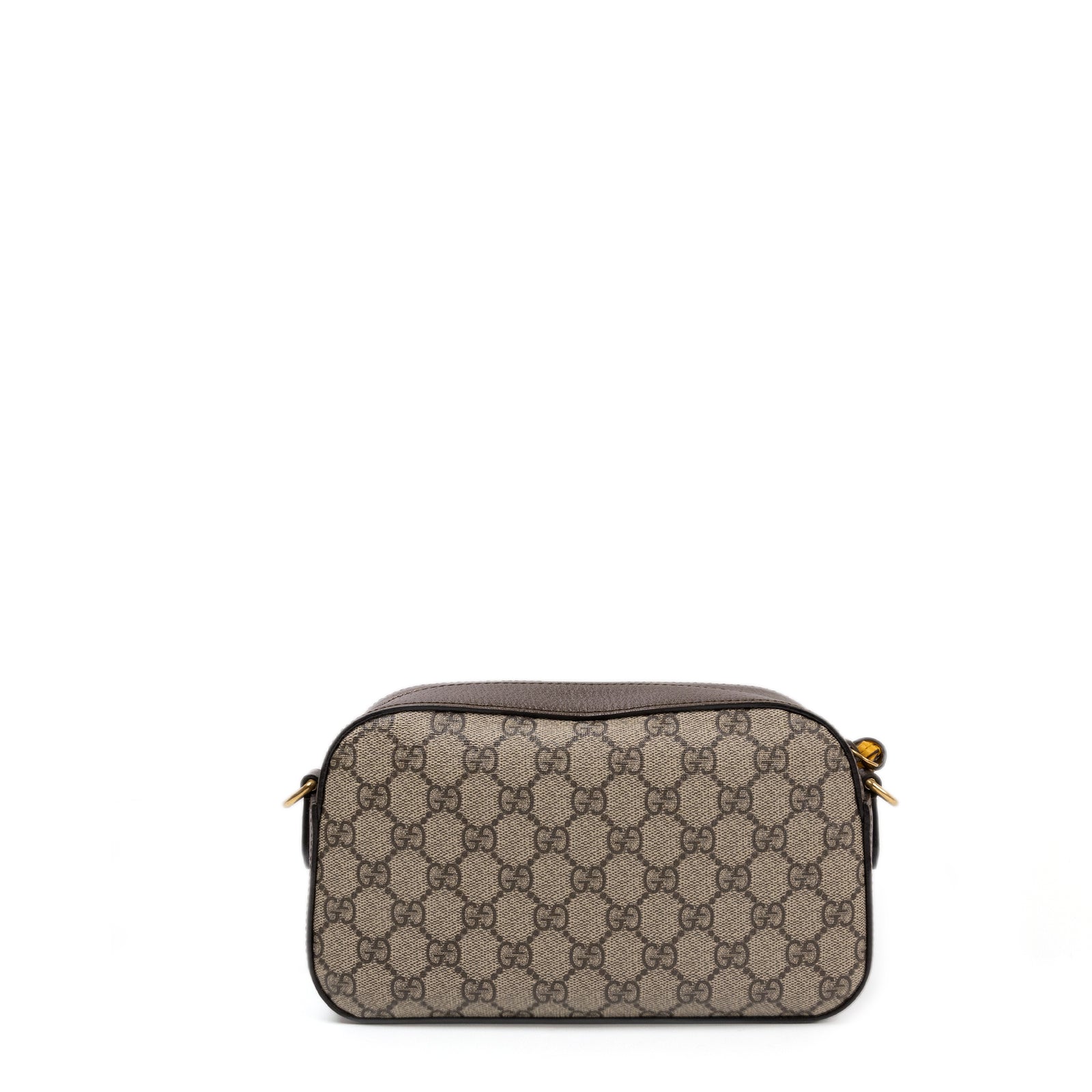 GUCCI GG SUPREME CAMERA BAG BROWN MULTICOLOURED CANVAS /LEATHER GHW