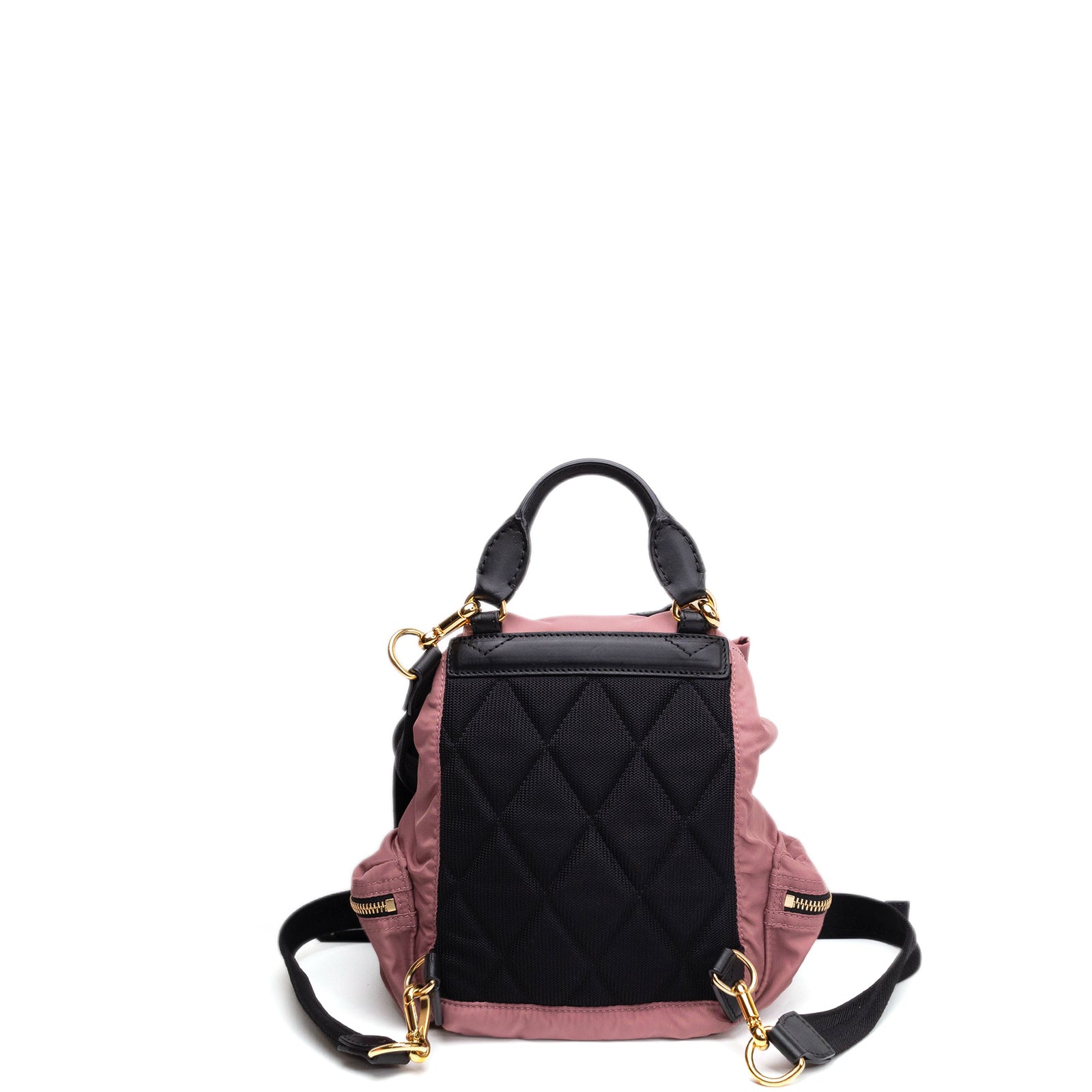 BURBERRY MINI RUCKSACK PINK NYLON BACKPACK GHW