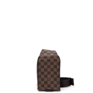 LOUIS VUITTON GERONIMOS BUM BAG BROWN DAMIER EBENE GHW