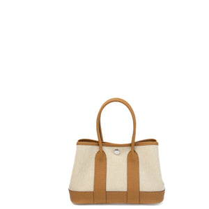 HERMES NEO GARDEN PARTY 23 NEGONDA / CANVAS BEIGE / NATURAL SABLE SHW STAMP G