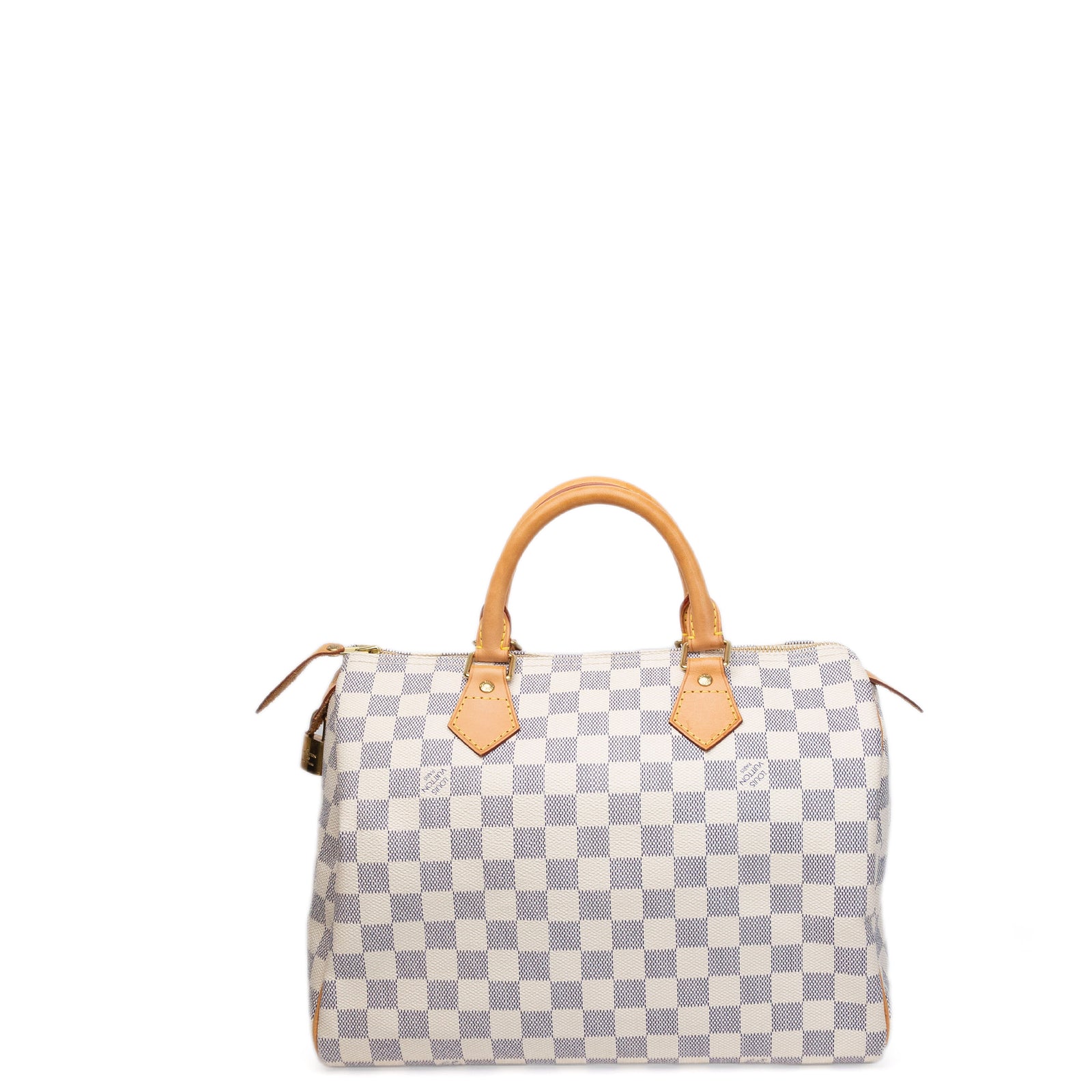LOUIS VUITTON SPEEDY 30 DAMIER AZUR CANVAS HANDBAG GHW
