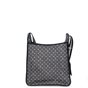 LOUIS VUITTON BESACE MARY KATE BAG BLUE MINI LIN CANVAS GHW
