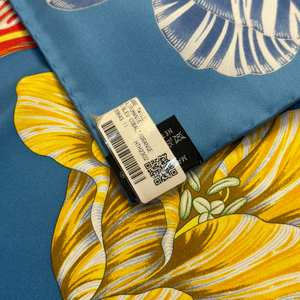 HERMES TULIPOMANIE SILK SCARF 90CM