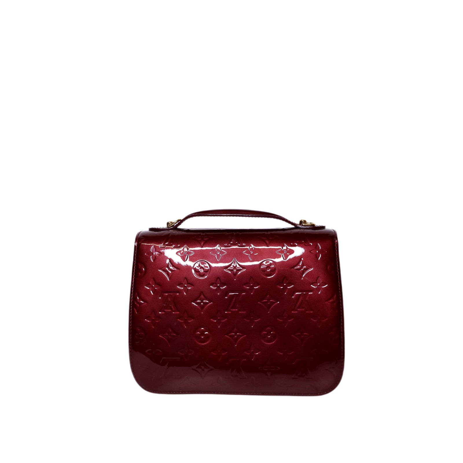 LOUIS VUITTON AMARANTE MONOGRAM VERNIS ROMAINE BAG