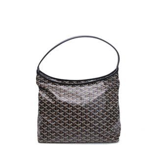 GOYARD BOHEME HOBO BAG BLACK CALFSKIN LEATHER CANVAS SHW