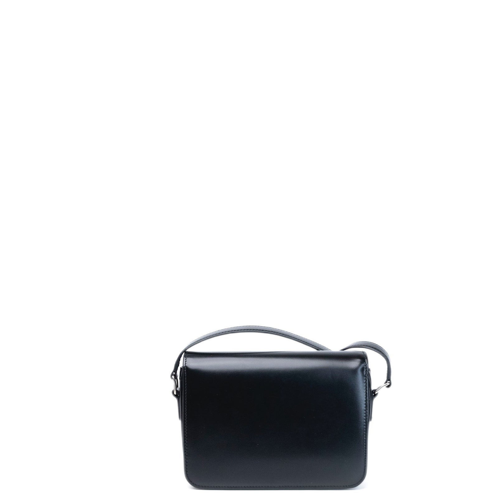 CELINE TEEN TRIOMPHE BAG SHINY CALFSKIN BLACK SHW
