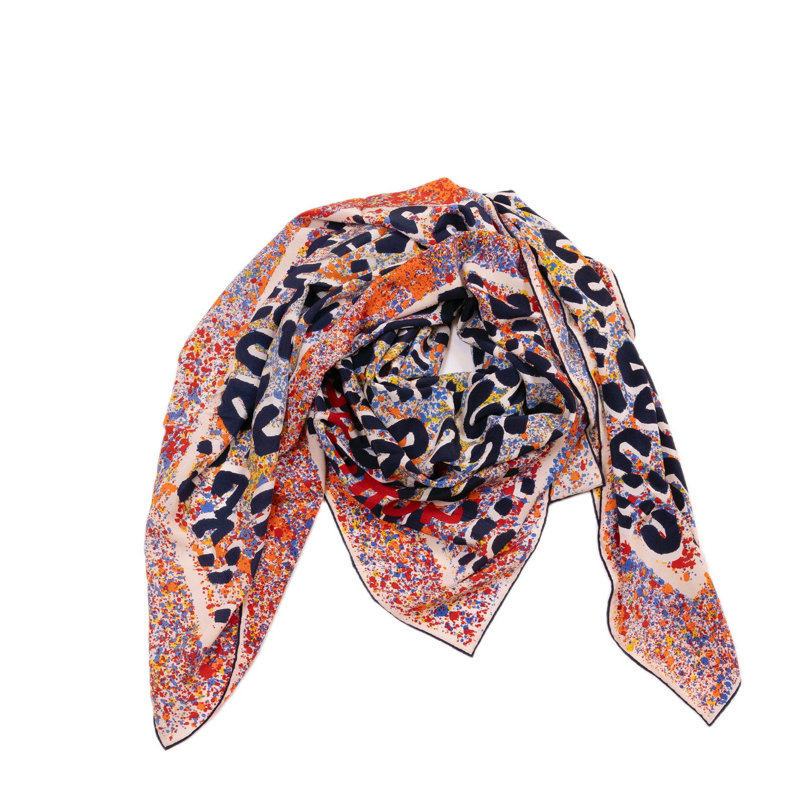 LOUIS VUITTON LEOPARD PATTERN SCARF
