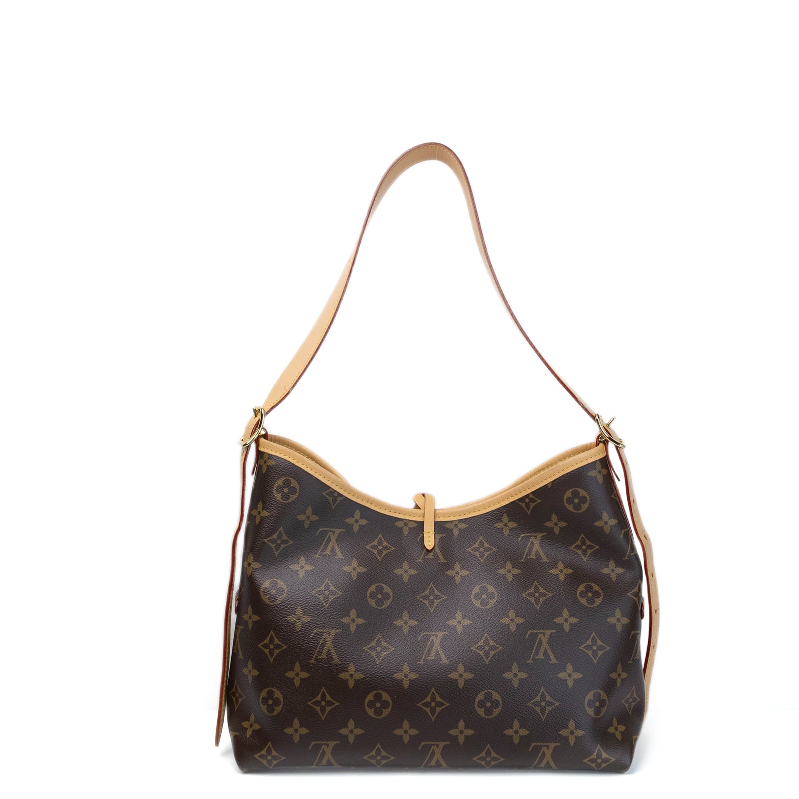 LOUIS VUITTON CARRYALL PM MONOGRAM CANVAS GHW (MICROCHIP)