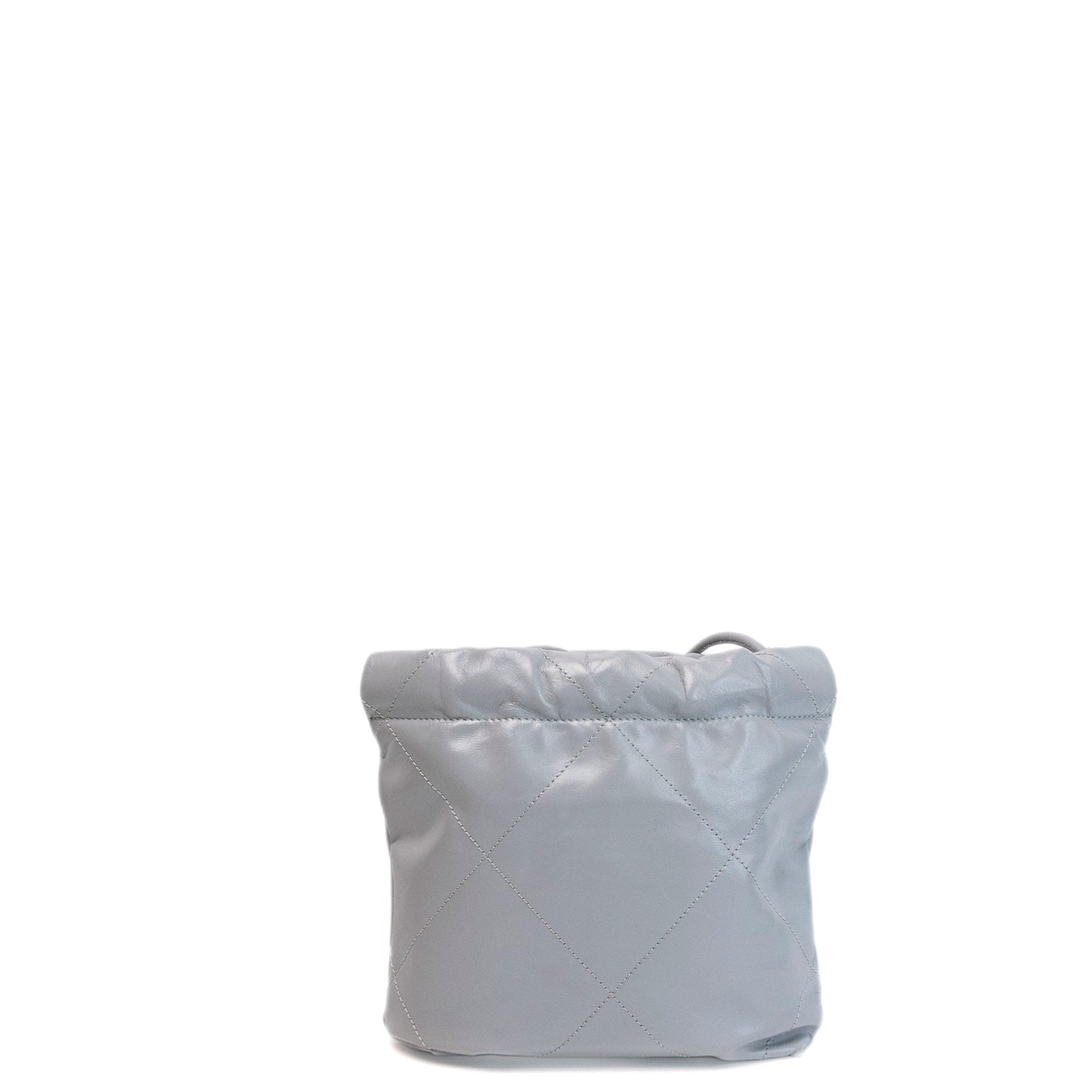 CHANEL MINI 22 BAG CALFSKIN LIGHT GREY SHW (MICROCHIP)