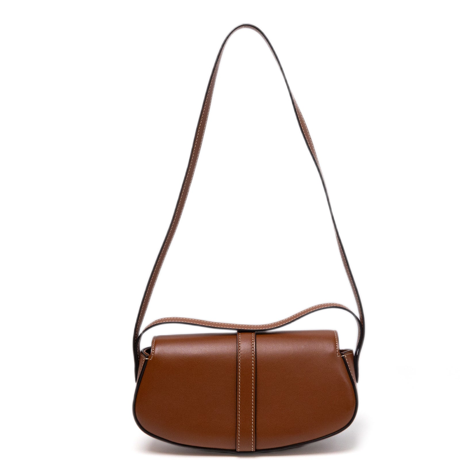 CELINE CLUTCH ON STRAP TABOU CALFSKIN TAN GHW