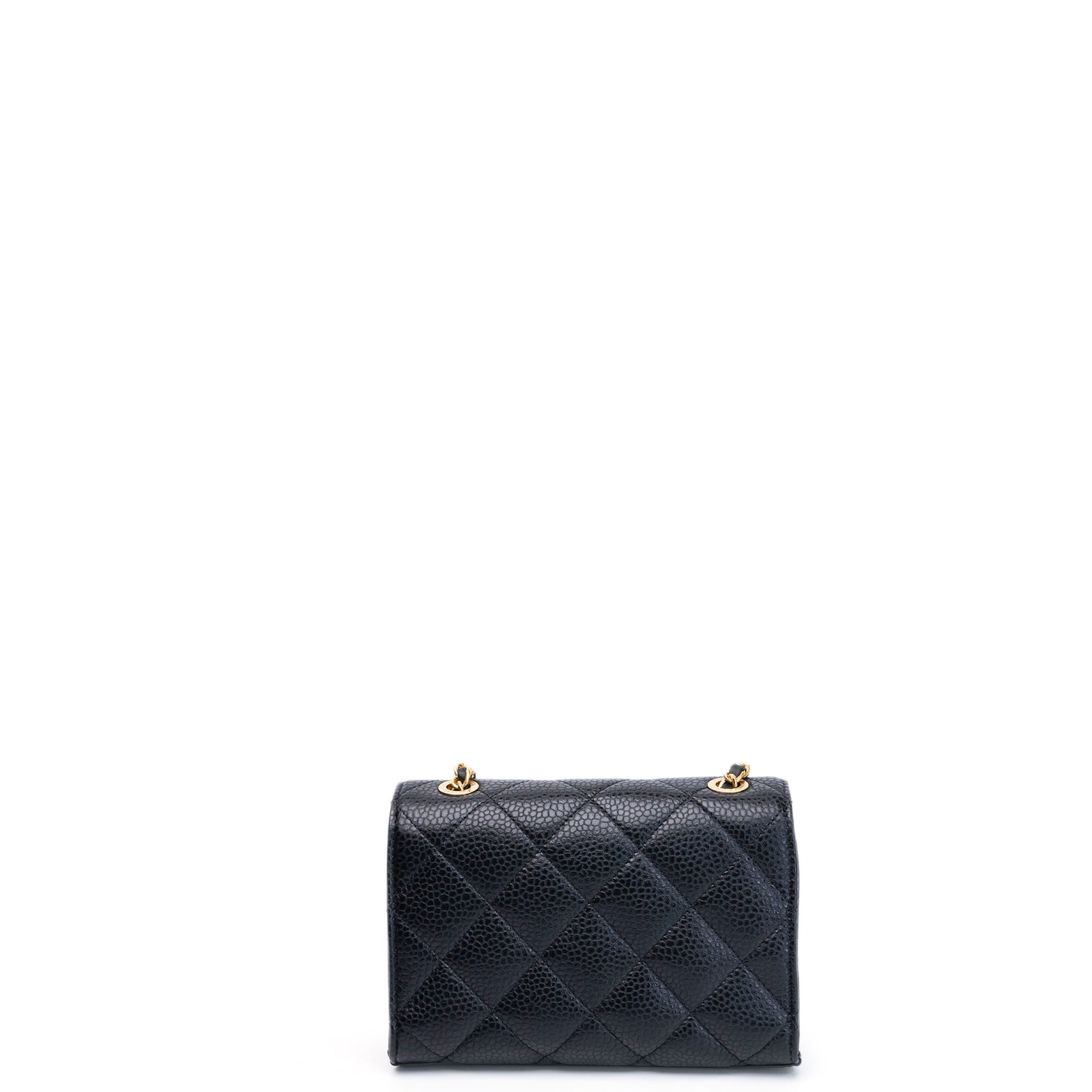 CHANEL 26C MINI FLAP BAG BLACK CAVIAR GHW (MICROCHIP)