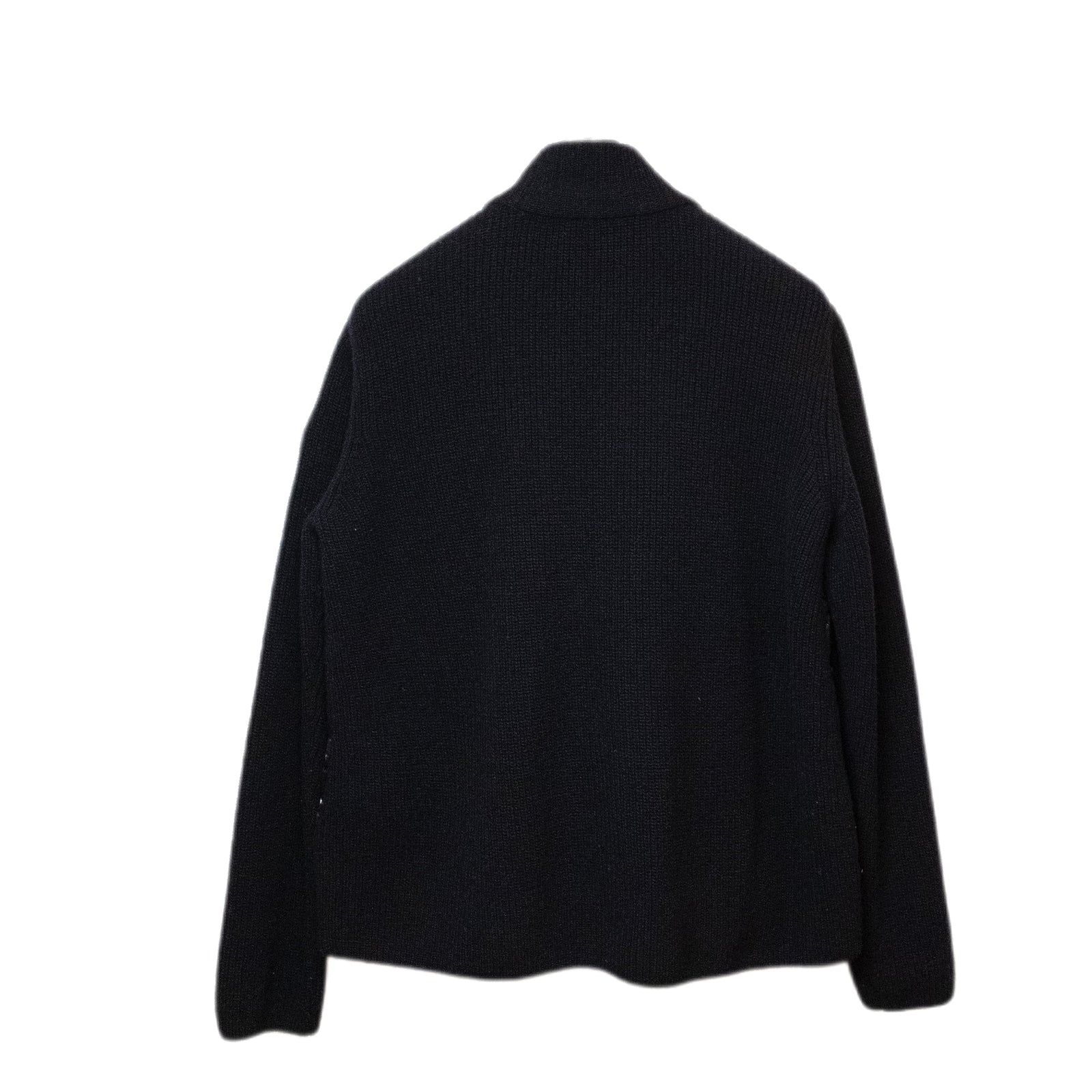 MONCLER PADDED WOOL JACKET BLACK