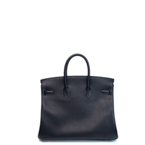 HERMES BIRKIN 25 VOLUPTO BLACK GHW STAMP G