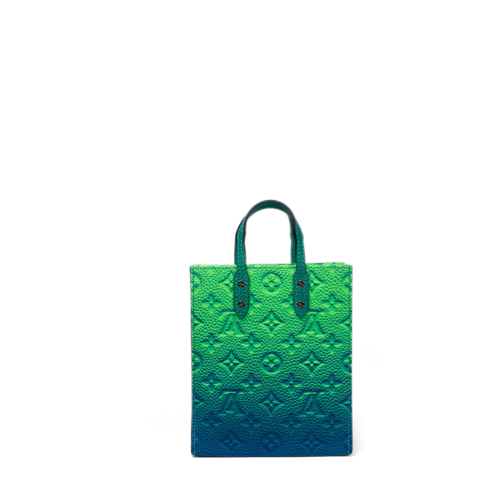 LOUIS VUITTON PETIT SAC PLAT XS VIRGIL ABLOH TAURILLON ILLUSION BLUE / GREEN  SHW