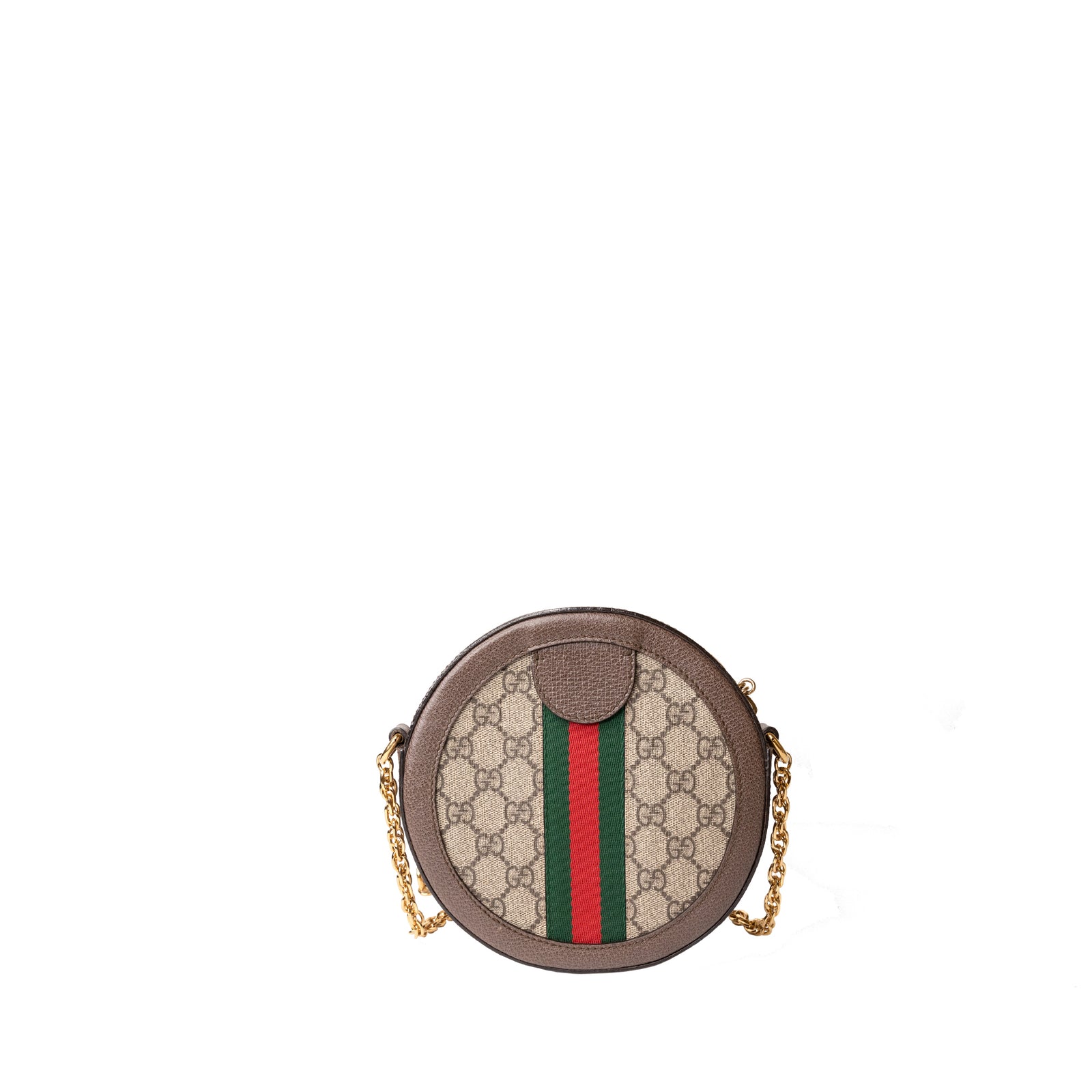 GUCCI OPHIDIA GG MINI ROUND BAG