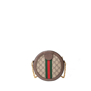 GUCCI OPHIDIA GG MINI ROUND BAG