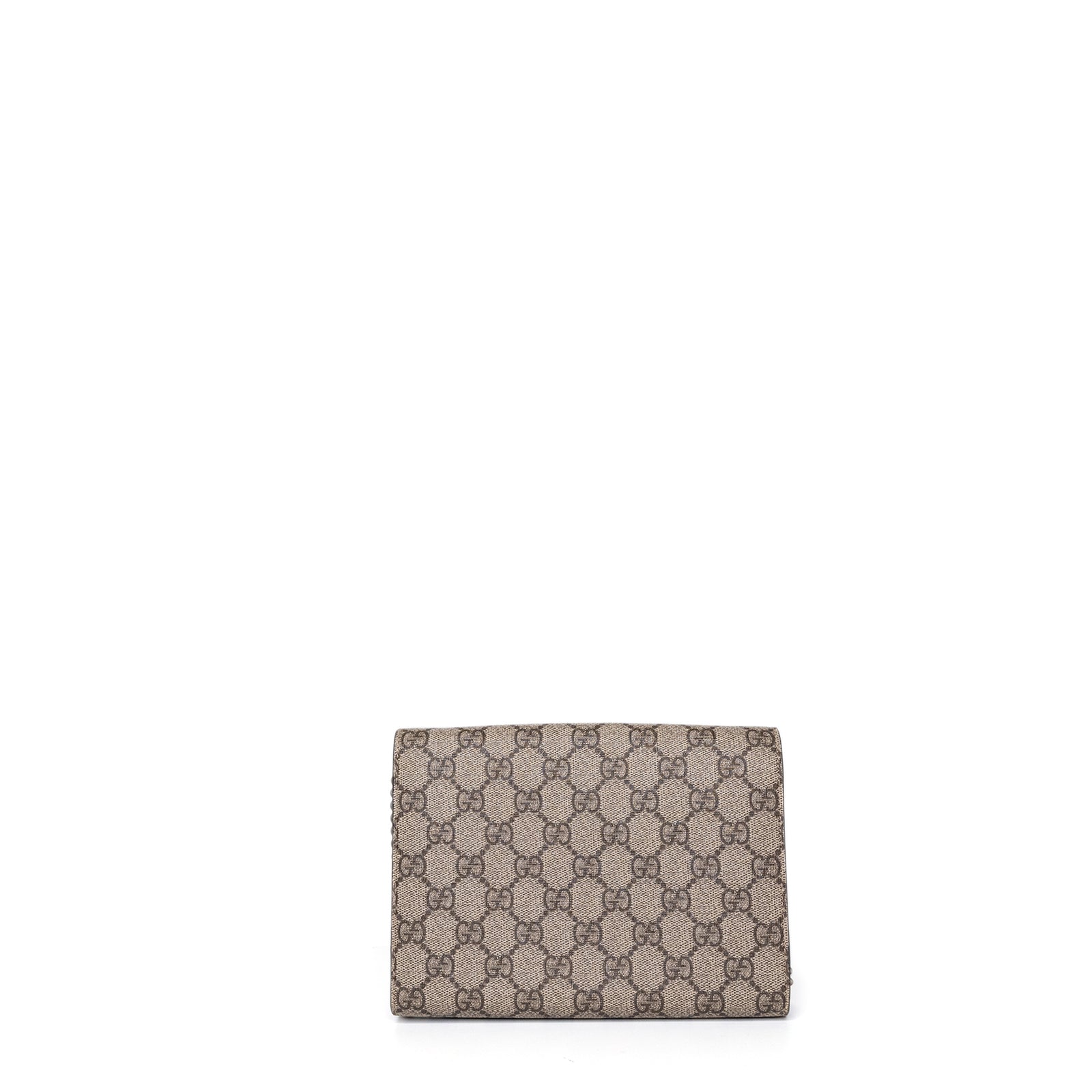 GUCCI DIONYSUS WALLET ON CHAIN GG SUPREME CANVAS/LEATHER BEIGE SHW