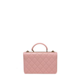 CHANEL TOP HANDLE TRENDY CC WALLET ON CHAIN (MICROCHIP)
