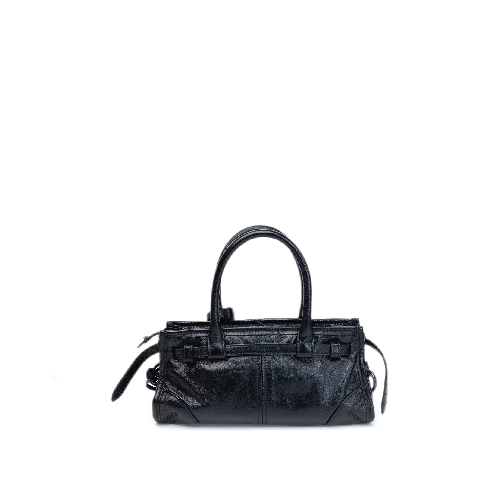 PRADA MINI BONNIE HANDBAG BLACK CALFSKIN GHW
