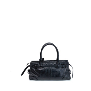 PRADA MINI BONNIE HANDBAG BLACK CALFSKIN GHW