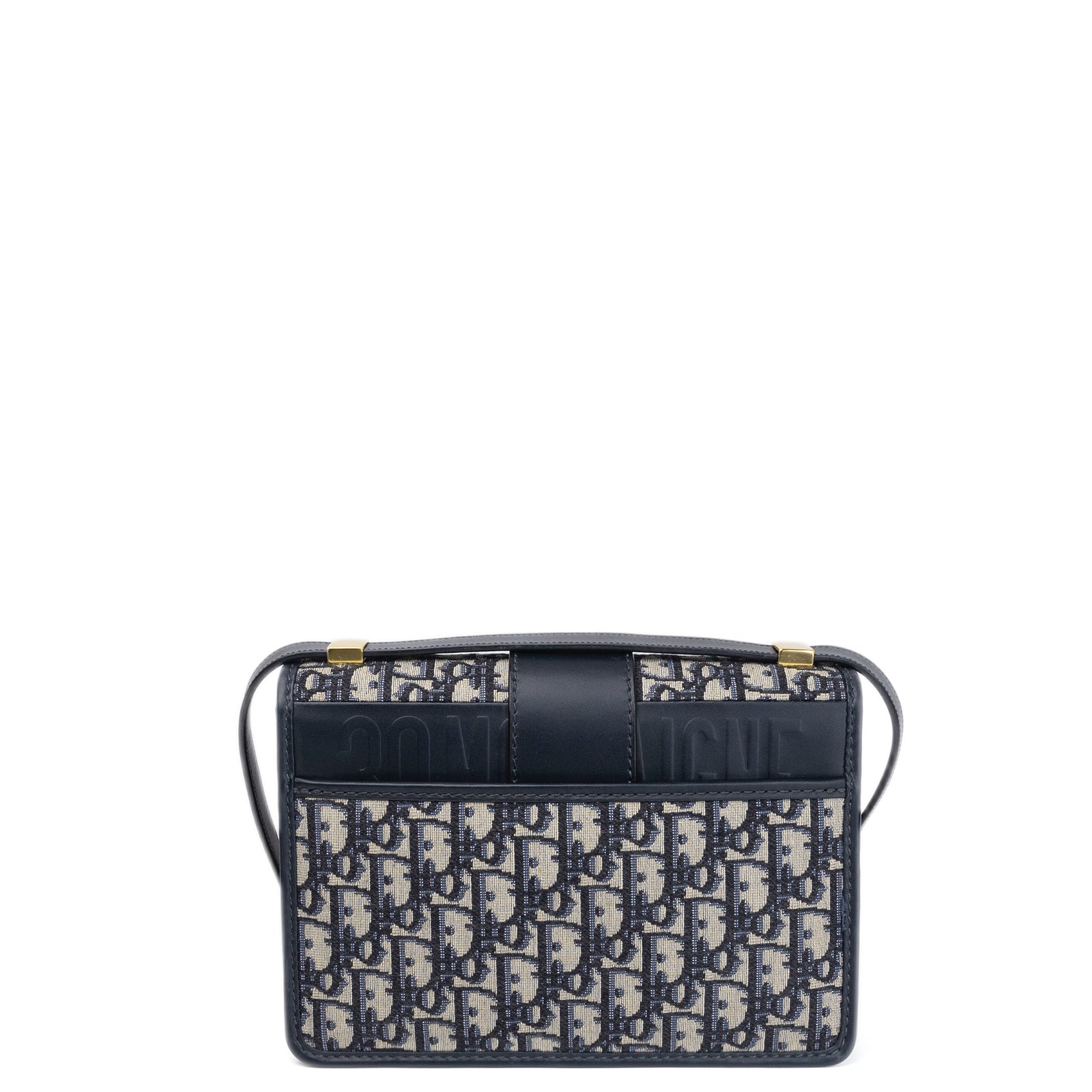 CHRISTIAN DIOR 30 MONTAIGNE BAG BLUE OBLIQUE JACQUARD GHW