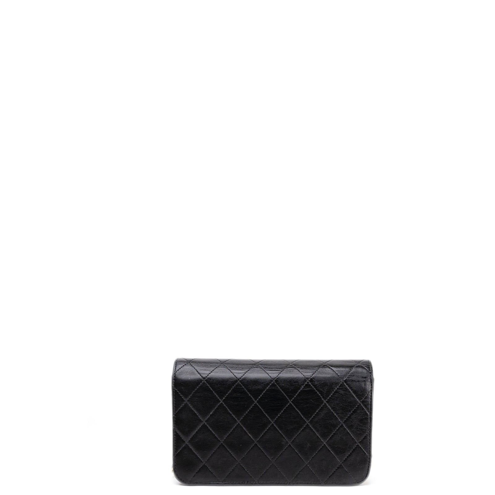 CHANEL VINTAGE FLAP BAG BLACK QUILTED LAMBSKIN GHW