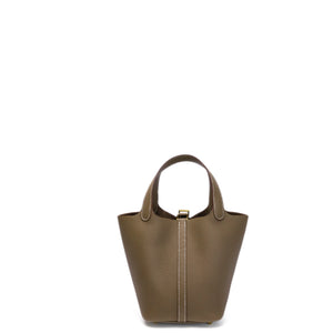 HERMES PICOTIN LOCK 18 ETOUPE GHW STAMP G