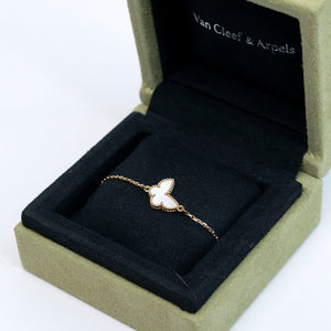 VAN CLEEF & ARPELS SWEET ALHAMBRA BRACELET YELLOW GOLD, MOTHER OF PEARL
