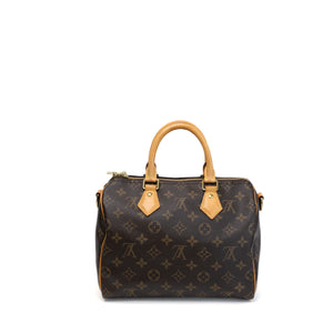 LOUIS VUITTON SPEEDY BANDOULIERE 25 MONOGRAM CANVAS / LEATHER GHW